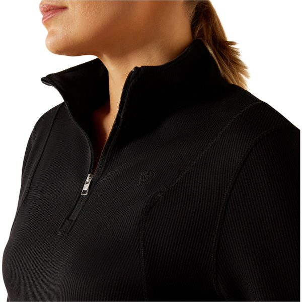 2025 Ariat Dames Lucent 1/4 Zip Baselayer 10062297 - Black